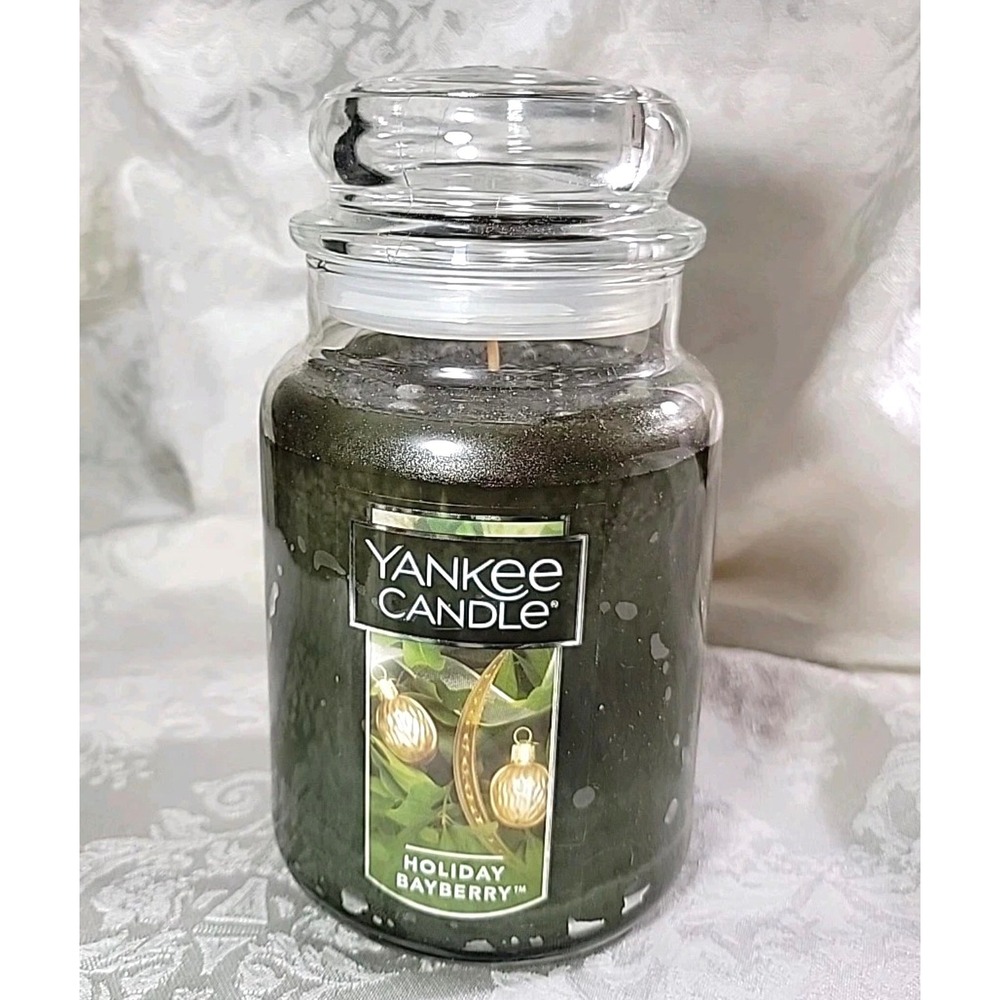 Yankee Candle 22 Oz Jar  Holiday‎ Bayberry Retired Scent 110 Hr Burn Time HTF